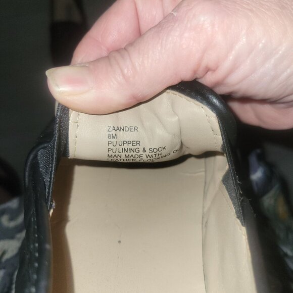 STEVE MADDEN ZAANDER Quilted Leather Slip-on Tennis Shoe 8 Black Comfort Designe - Picture 6 of 6